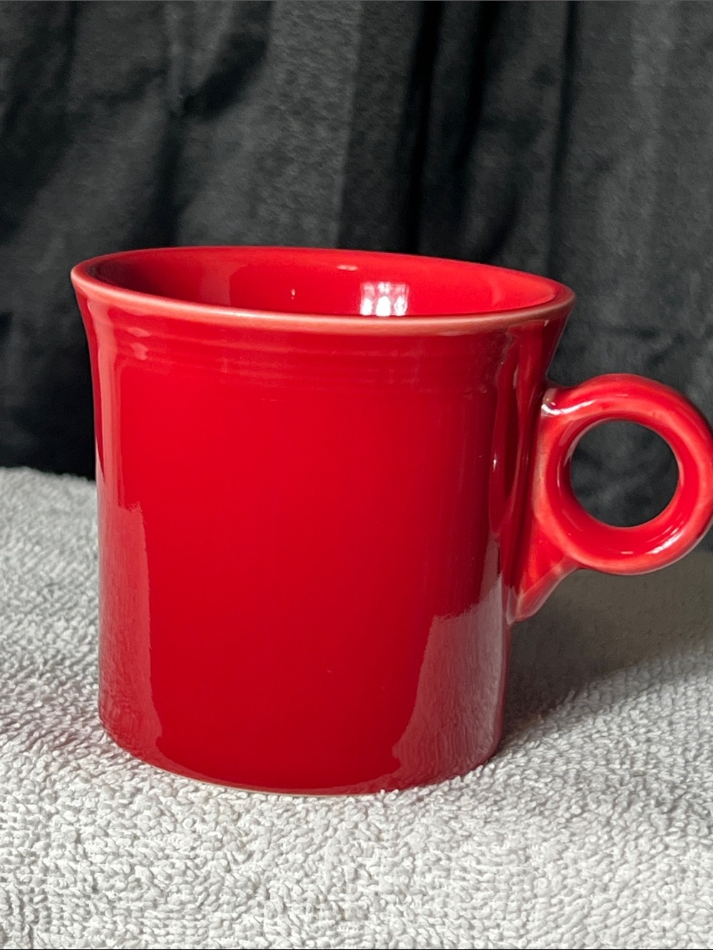 Fiestaware Vibrant Red Mug with Loop Handle